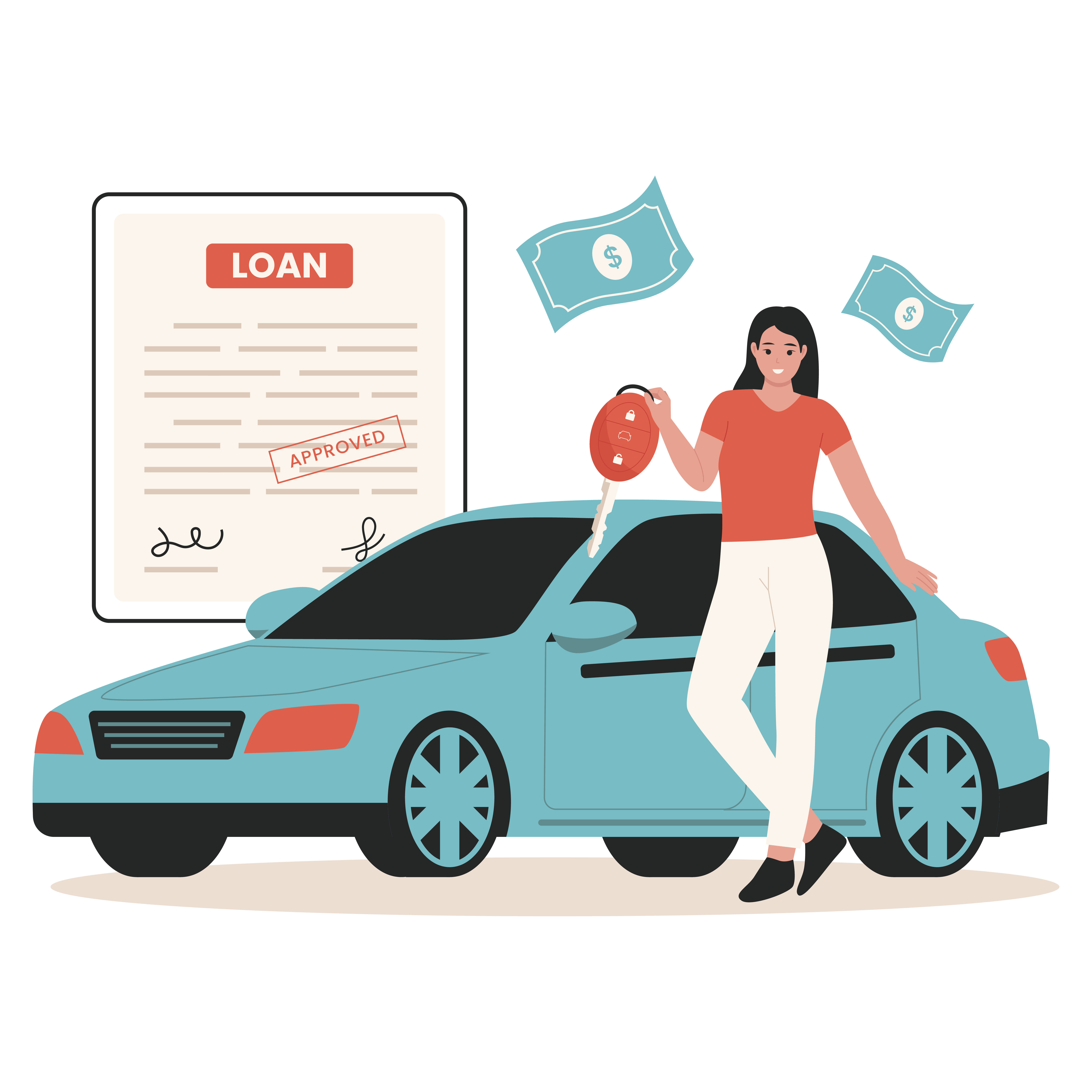 Woman holding car keys after loan approval – Takeover Car Loan in Madurai | Low Interest Car Loan Transfer – Sakthi Associates