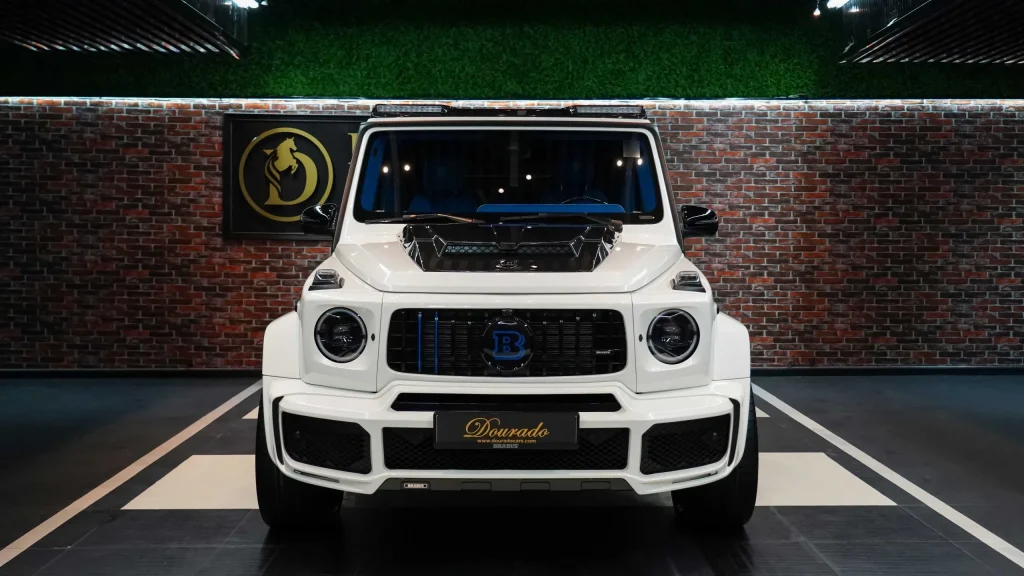 Luxury white SUV Brabus G-Wagon for premium car loan - Car Loan Madurai by Sakthi Associates